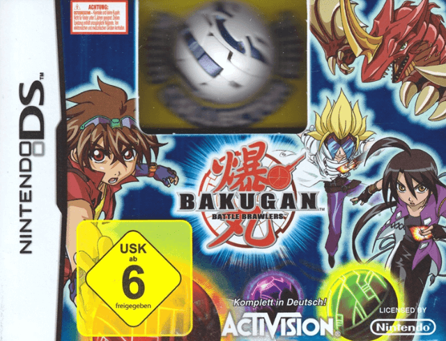 Bakugan Battle Trainer box art for Nintendo DS